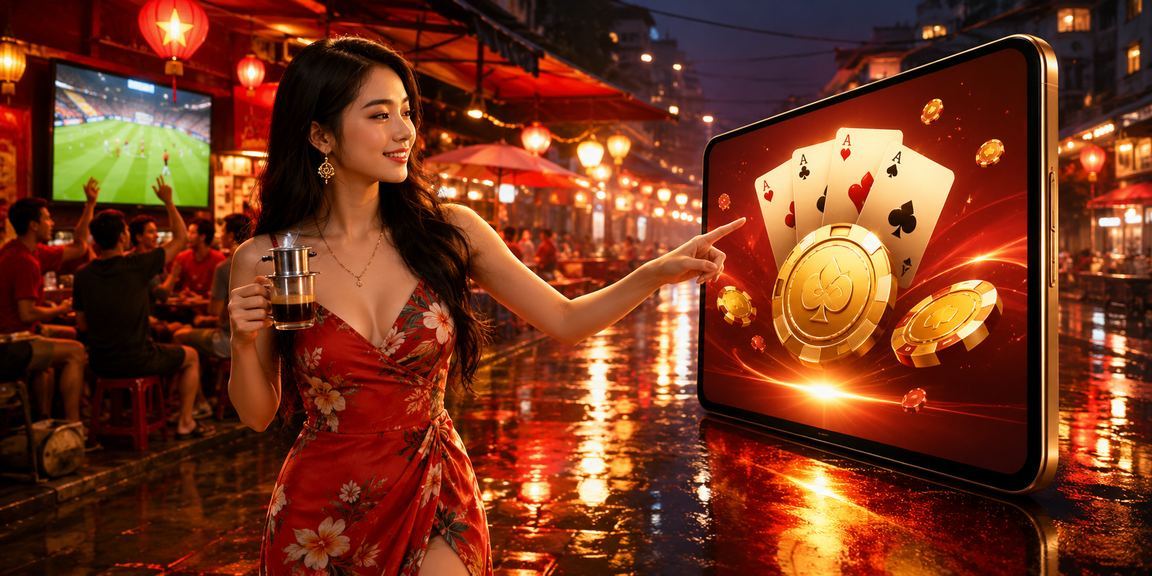 Người dùng Hà Nội trải nghiệm trò chơi bài trực tuyến tại quán cà phê