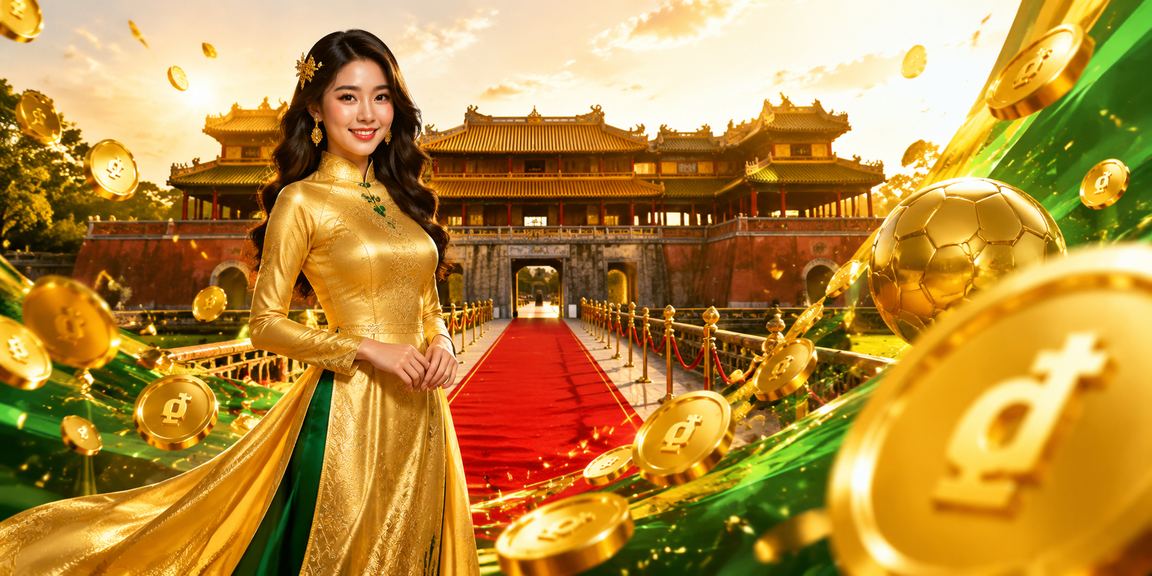 Thiếu nữ áo dài Huế đăng ký tài khoản và nhận thưởng trực tuyến